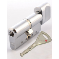 Циліндр Abloy Protec2 91 мм (51х41T) ключ / тумблер хром 3 ключа