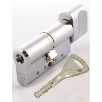 Циліндр Abloy Protec2 91 мм (51х41T) ключ / тумблер хром 3 ключа