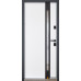 Входные двери ABWEHR мод 506 Nordi Glass краска по металлу Ral 7021Т/ВСМ мдф+vinorit Белая, сегмент Defender