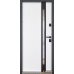 Вхідні двері ABWEHR мод 506 Nordi Glass фарба по металу Ral 7021Т/ВСМ мдф+vinorit Біла, сегмент Defender