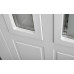 Входные двери ABWEHR со стеклом модель 552 Country NeoGlass комплектация COTTAGE с терморазрывом, Краска серая (RAL 7021n) + ВСМ Vinorit белая + ВСМ