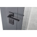 Входные двери ABWEHR со стеклом модель 552 Country NeoGlass комплектация COTTAGE с терморазрывом, Краска серая (RAL 7021n) + ВСМ Vinorit белая + ВСМ