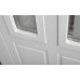 Вхідні двері ABWEHR зі склом модель 552 Country NeoGlass комплектація COTTAGE з терморозривом, Фарба сіра (RAL 7021n) + ВСМ Vinorit біла + ВСМ