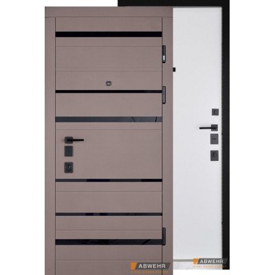 Входные двери модель 546/0 Harmonia Smokey Soft + Белый супермат комплектация City
