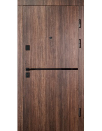 Вхідні двері Abwehr модель 251/0 Дуб Табак/Біла CLASSIK (КС)