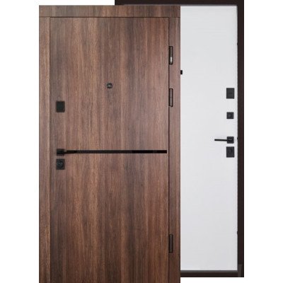 Входные двери Abwehr модель 251/0 Laguna Дуб Табак/Белая CLASSIK