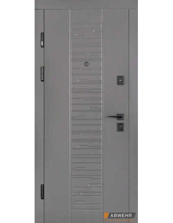 Вхідні двері Abwehr модель Sabrina 578/497 Кварцит/Білий супермат Classic Prime