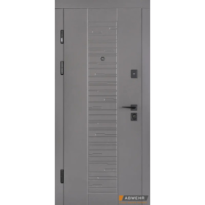 Вхідні двері Abwehr модель Sabrina 578/497 Кварцит/Білий супермат Classic Prime