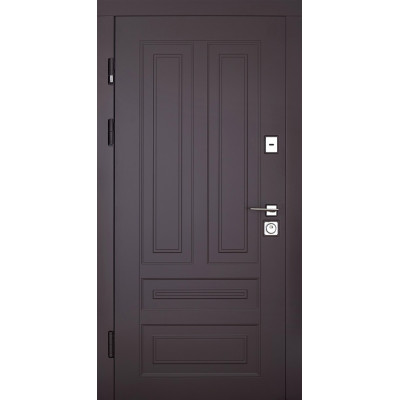 Входные двери Abwehr Модель 501 Country, Коллекция Cottage с терморазрывом RAL 8019 + Сосна Прованс