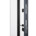 Входные двери ABWEHR 506 Nordi Glass 1200*2050 мм краска по металлу Ral 7021Т/ВСМ мдф+vinorit Белая, сегмент Defender