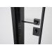Вхідні двері ABWEHR 506 Nordi Glass 1200*2050 мм фарба по металу Ral 7021Т/ВСМ мдф+vinorit Біла, сегмент Defender