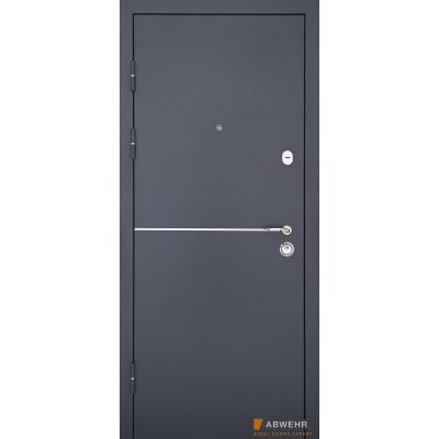 Входные металлические двери ABWEHR Solid порошковая покраска по металлу RAL 7021T сегмент Defender
