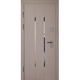 Входные двери ABWEHR модель 549/544 Mira Смоки Софт/Белый Супермат с зеркалом Входные двери ABWEHR модель 549/544 Mira Смоки Софт/Белый Супермат с зеркалом