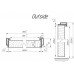Двери скрытого монтажа Smart Invisible с белым ПВХ торцом под покраску