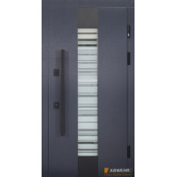 Вхідні двері з терморозривом Trinity 541 комплектація Termix метал Lampre антрацит/мдф+vinorit Білий