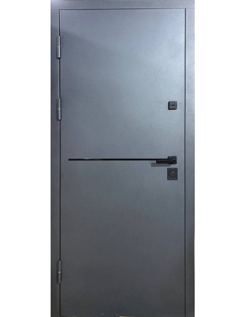 Двери Металл/МДФ модель СТ-107 цвет RAL 1450/Белое дерево