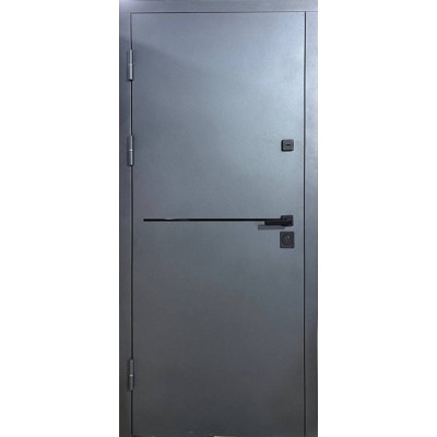 Двери Металл/МДФ модель СТ-107 цвет RAL 1450/Белое дерево