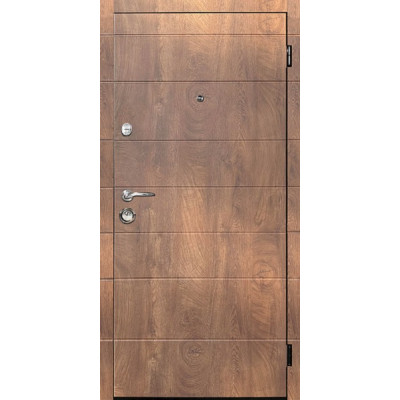 Входная дверь Эко-1 Эконом Спил дерева коньячный