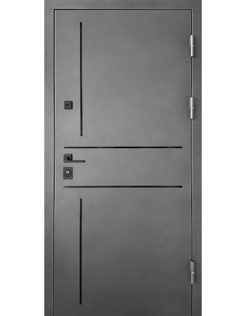 Двери металлические Металл/МДФ модель СТ-104 цвет RAL 1450/Дуб портовый