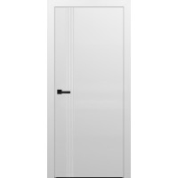 Двері Брама модель 7.10 Емаль біла глуха з фрезеруванням