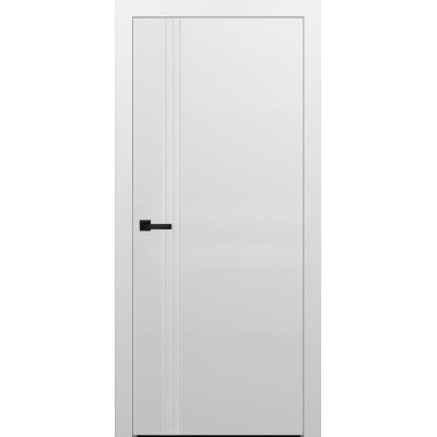 Двери Брама модель 7.10 Эмаль белая глухая с фрезеровкой