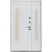 Двері Булат полуторні Термо Хаус модель 706/431 вулична Темний антрацит/Білий атласний (Кале) 1200мм