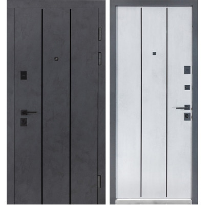 Двері Булат УЛЬТРА (квадро) Kale 535 Бетон антрацит / Бетон сніжний
