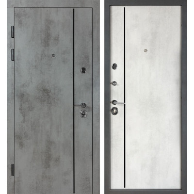 Двері Булат Цитадель В-83 (квадро) Kale 554 Оксид темний/Оксид світлий (квартира)