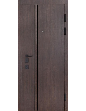Вхідні Двері Expert (квадро) Mottura модель 570 / 568 Дуб Дорато Темний / Олово супермат