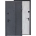 Входные двери Revolut Doors B-606 модель 580/543 (Бетон антрацит/Оксид белый)