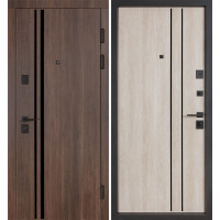 Двери Булат Цитадель В-83 (квадро) Kale модель 584/589 Дуб табак/Дуб немо лате