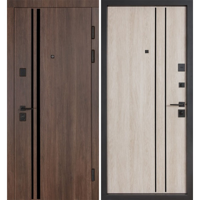 Двері Булат Цитадель В-83 (квадро) Kale модель 584/589 Дуб табак/Дуб немо лате