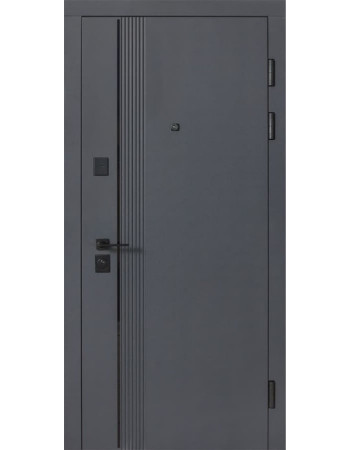 Входные двери Revolut Doors B-85 модель 591 (Антрацит/Белая шагрень)