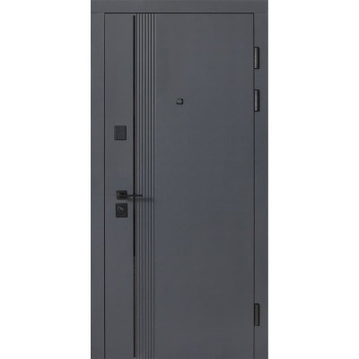 Вхідні двері Revolut Doors B-85 модель 591 (Антрацит/Біла шагрень)