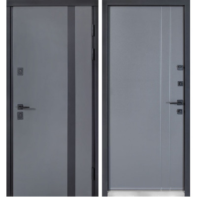 Двери Булат Коттедж, модель 710/265 Metalic Grey/Уличная Титан