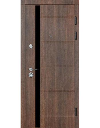 Двері Булат К-8 модель 520/236 Дуб табак/Дуб немо лате (Квартирні)