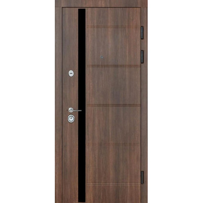 Двері Булат К-8 модель 520/236 Дуб табак/Дуб немо лате (Квартирні)