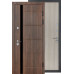 Двері Булат К-8 модель 520/236 Дуб табак/Дуб немо лате (Квартирні)
