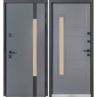 Двері Булат Cottage, модель 705/431 Metalic Grey/Вулична Титан (вуличний тип)