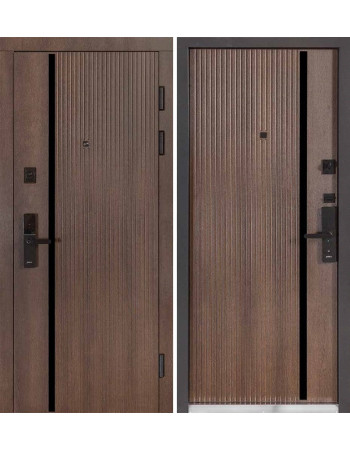 Вхідні двері ЕЛЕКТРО (квадро) Kale, модель 566 Дрімвуд темний (квартирний тип)