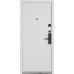Вхідні двері Булат Термо Тандем Електро модель 590/гладка Зріз каменю/Білий матовий гладкий