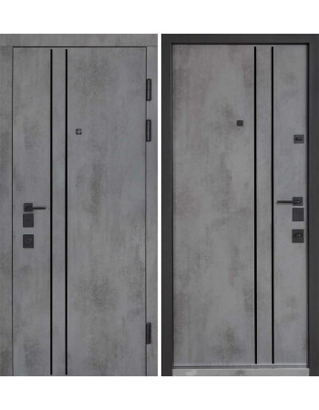 Вхідні двері Булат ОЛІМП (квадро) Mottura, модель 589 Оксид темний/Оксид темний