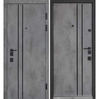 Вхідні двері Булат ОЛІМП (квадро) Mottura, модель 589 Оксид темний/Оксид темний