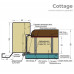 Двери Булат Cottage, модель 705/431 Metalic grey/Белый атласный (уличный тип)