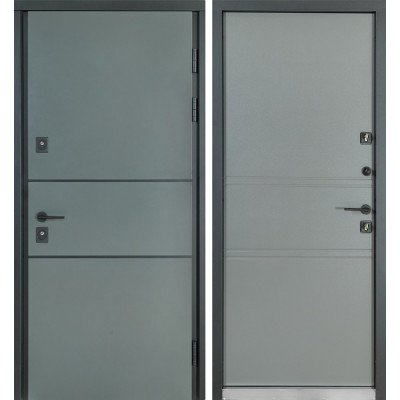  Двері Булат Cottage, модель 703/237 Metalic grey/Титан (вуличний тип)