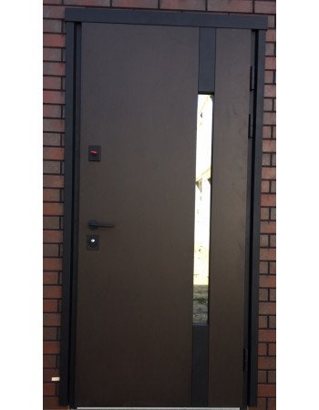 Дверь Булат ТЕРМО HOUSE модель 705/428 Венге темный/ Уличная Венге темный