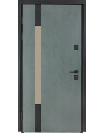 Дверь Булат ТЕРМО HOUSE модель 705/428 Антрацит / Уличная Бетон антрацит