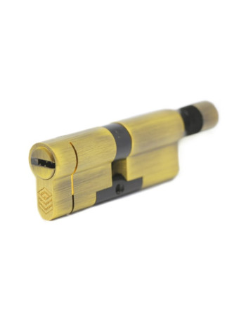 Дверной цилиндр HardLock K-серия 70мм (30х40Т) Бронза (ключ-тумблер)