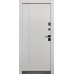 Входная дверь City модель Pro 2 RAL 9005 Муар Черный / Белый супермат + обшивка рамы