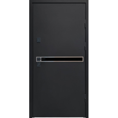 Входные двери City, модель Pro 1, RAL 7016 / Бетон, антрацит